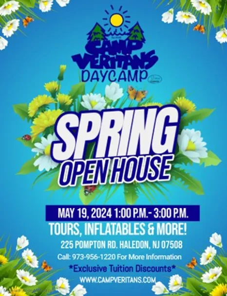 Spring Open House at Camp Veritans Day Camp – May 19 1PM-3PM